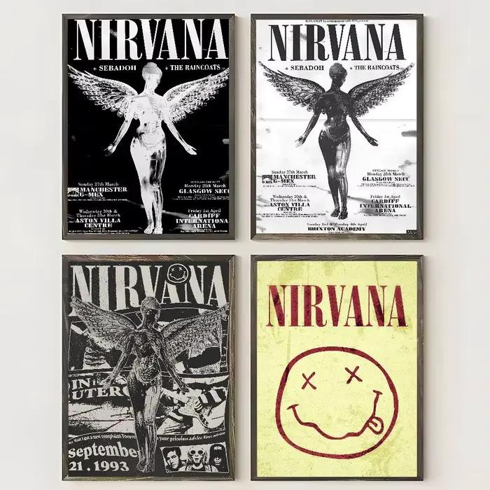 Affiche de groupe de Rock A-N-Nirvana