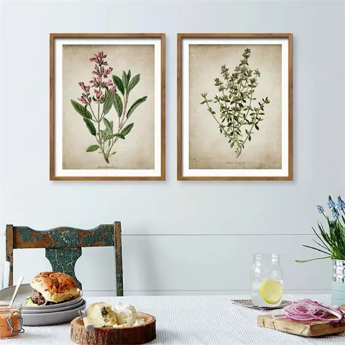 Affiche et imprimés sur toile d'art d'herbes Vintage