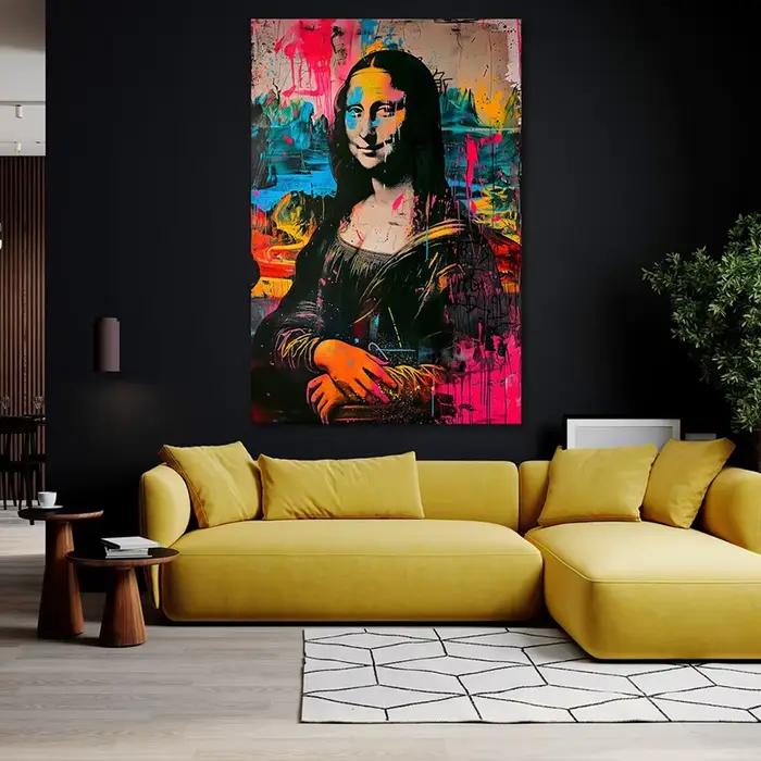 Mona Lisa Pop Art Print Graffiti Canvas Poster