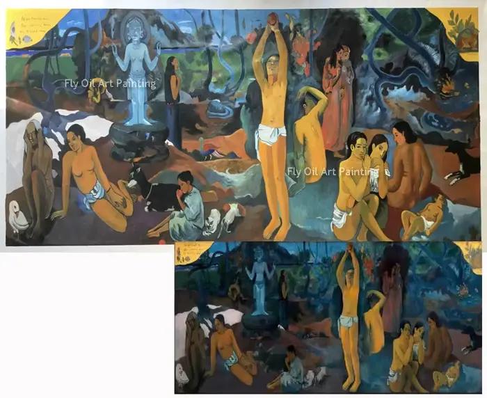 Peintures à l'huile peintes à la main sur toile