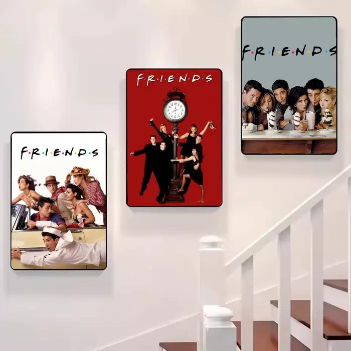 Affiche sur toile de calligraphie de peinture d'amis: sans plis