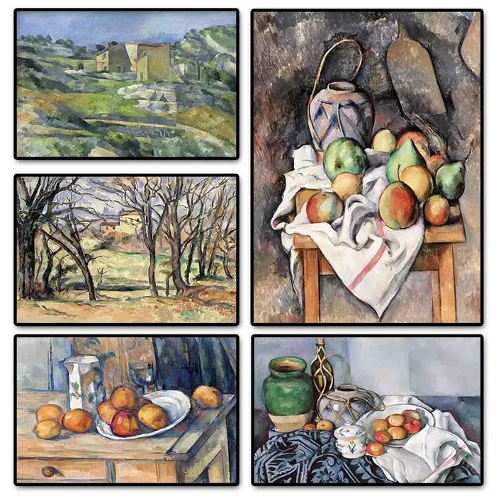 1 pièce (sans cadre) – Affiches d'art vintage Paul Cézanne, nature morte du jardin, pots en terre cuite, années 1890 – Peintures sur toile et impressions d'images