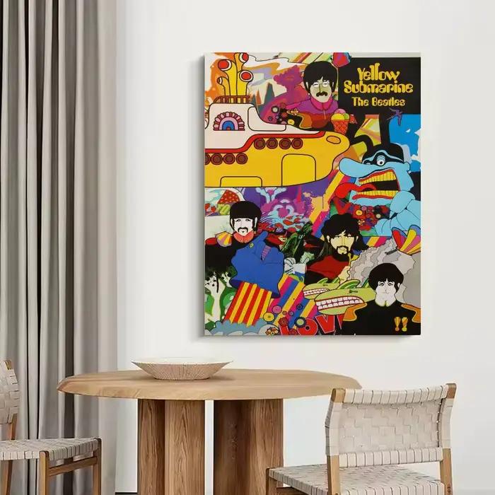 Affiche en papier des Beatles