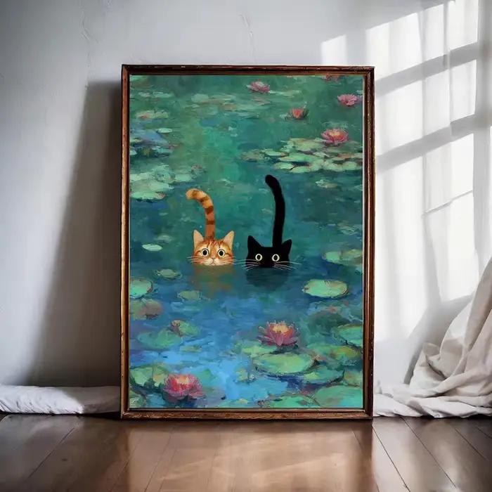 Impression d'art inspirée de Monet