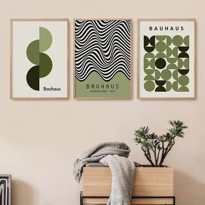 Adely Kevin Green Abstract Wall Art Posters