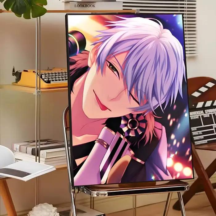 Affiche autocollante de dessin animé O-Obey Me Solomon
