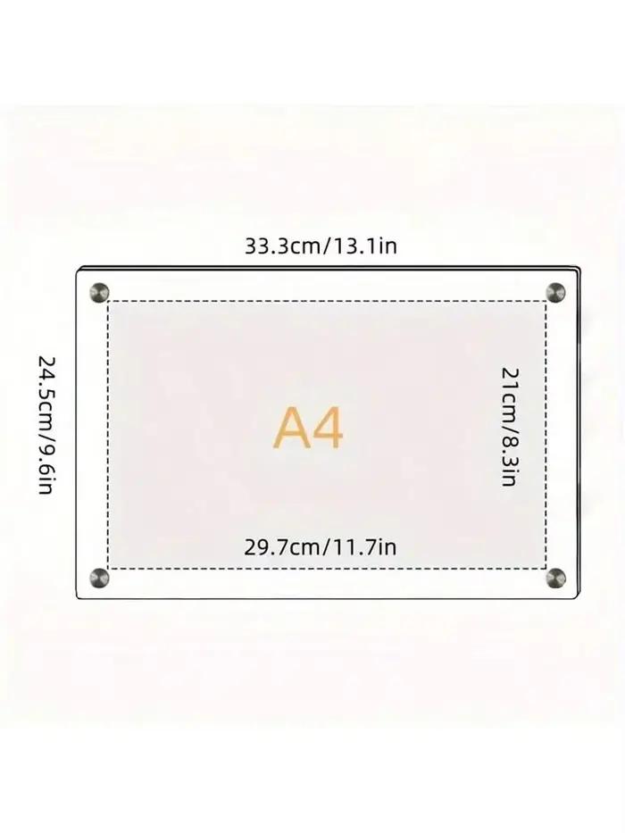 Cadre Photo en acrylique Table 6 pouces Double face cristal Transparent Ins carte postale présentoir