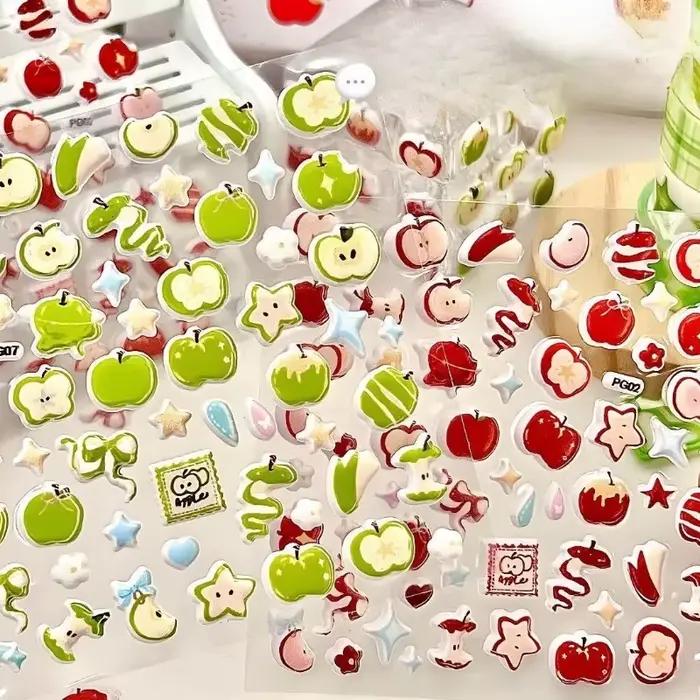 Autocollant bulle de pomme de rêve rétro doux
