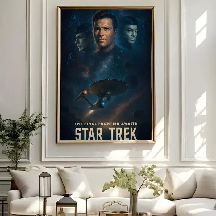MOVIE S-Star Trek affiche HD imperméable haute ténacité auto-adhésif décoration murale universelle