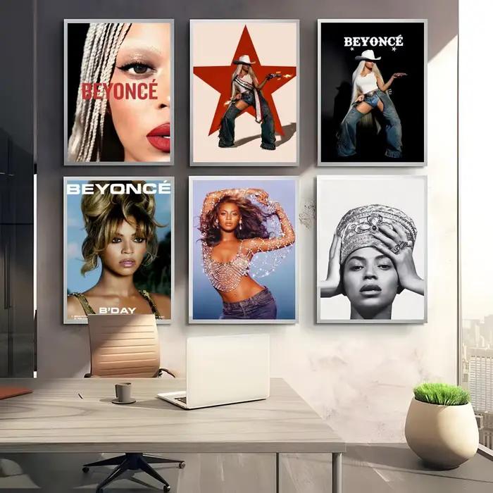 B-Beyonce Renaissance chanteur peinture calligraphie toile affiche: sans plis imperméable Durable tous les espaces décoration murale