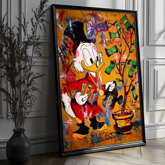 Affiche d'art Graffiti Disney Donald Duck