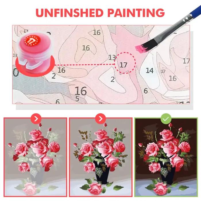 Peinture acrylique Animal tigre par numéros 30x40, fournitures artisanales pour cadeaux pour adultes, peinture artistique murale, décoration d'intérieur, vente en gros, nouveau, 2025