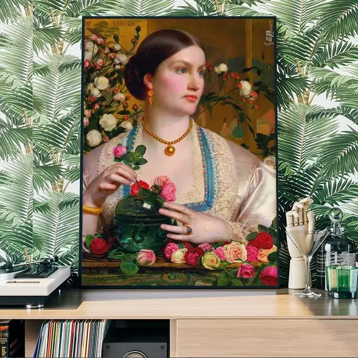 Affiche de Portrait de figurine célèbre Vintage Van Gogh Mona Lisa