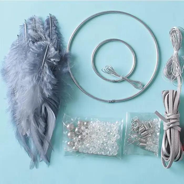 Attrape-rêves-plume traditionnelle faite à la main tenture murale décor à la maison ornement artisanat cadeaux de saint valentin pour Friends-T02C