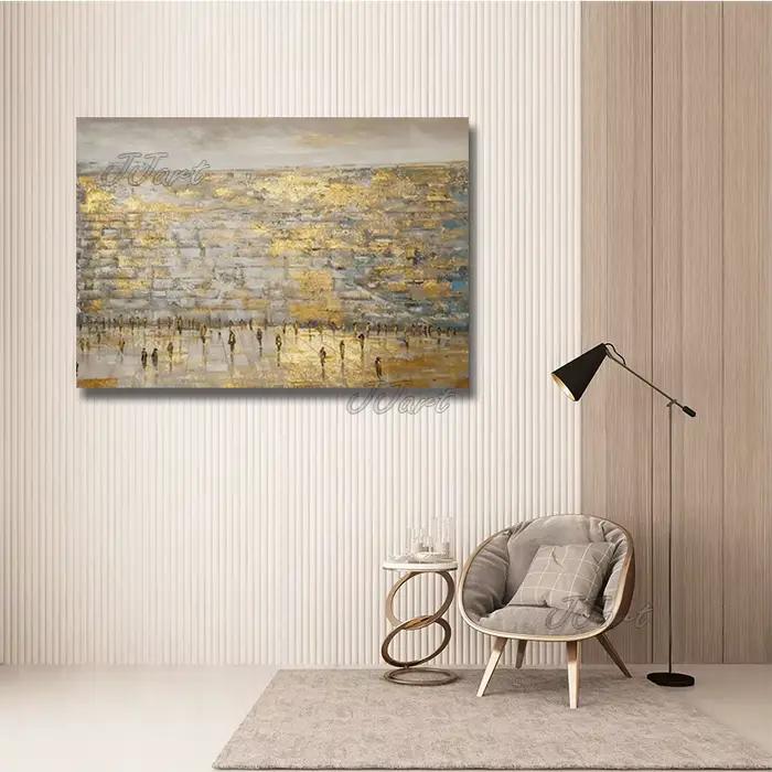 Peinture à l'huile sur toile originale juive