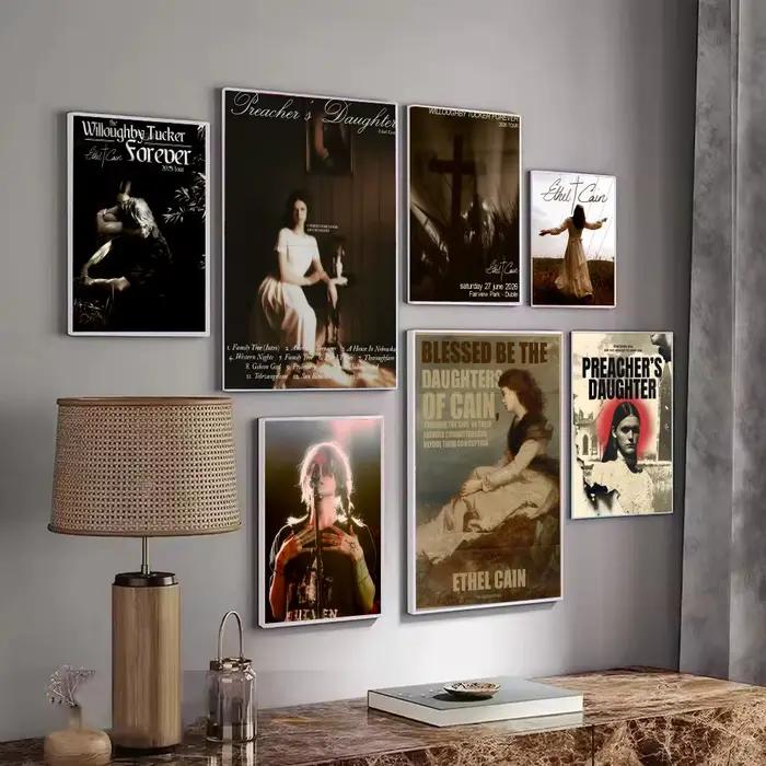 Affiche décorative murale de l'album musical du chanteur pop E-Ethel Cain
