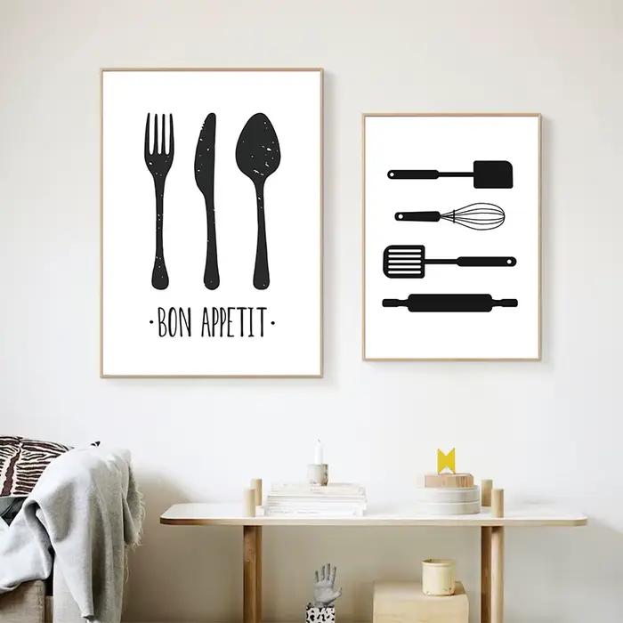 Peinture sur toile de cuisine britannique