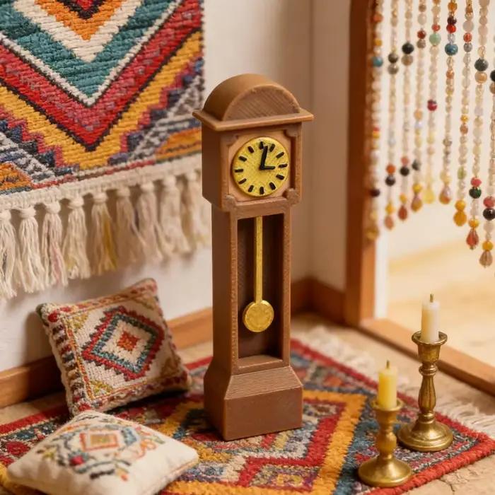 Horloge miniature vintage pour maison de poupée