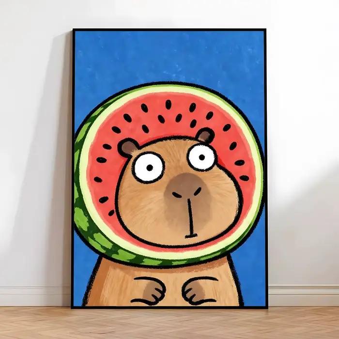 Peinture de dessin animé Kicapara simple et mignonne