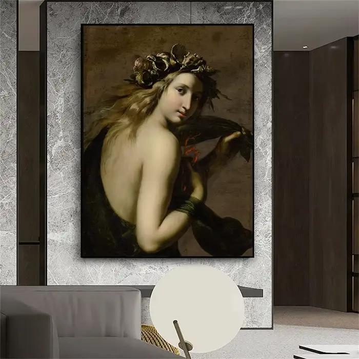 Affiche féministe Vintage baroque italienne de la Renaissance, Artemisia Gentileschi, peinture sur toile d'art mural pour décoration de chambre et de maison