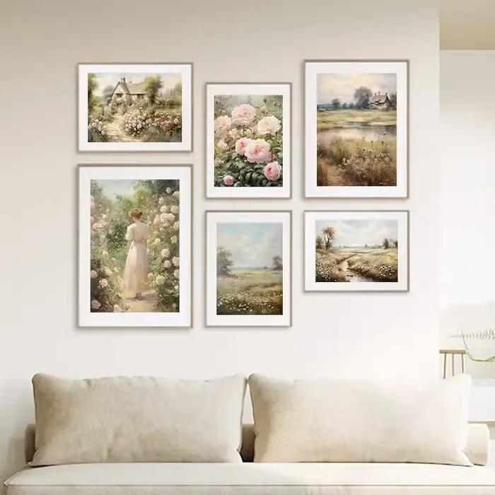 Peinture à l'huile d'art vintage du 19ème siècle