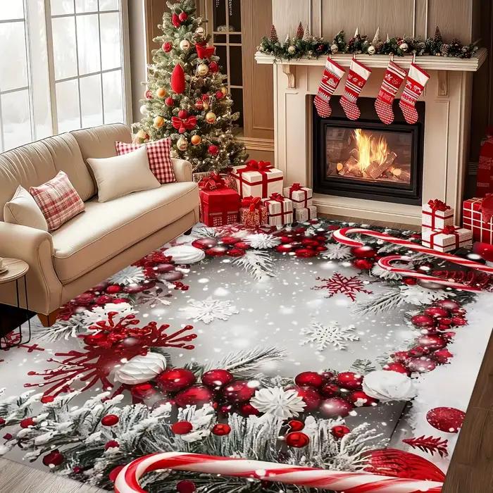 Tapis décoratif sur le thème de Noël pour salons