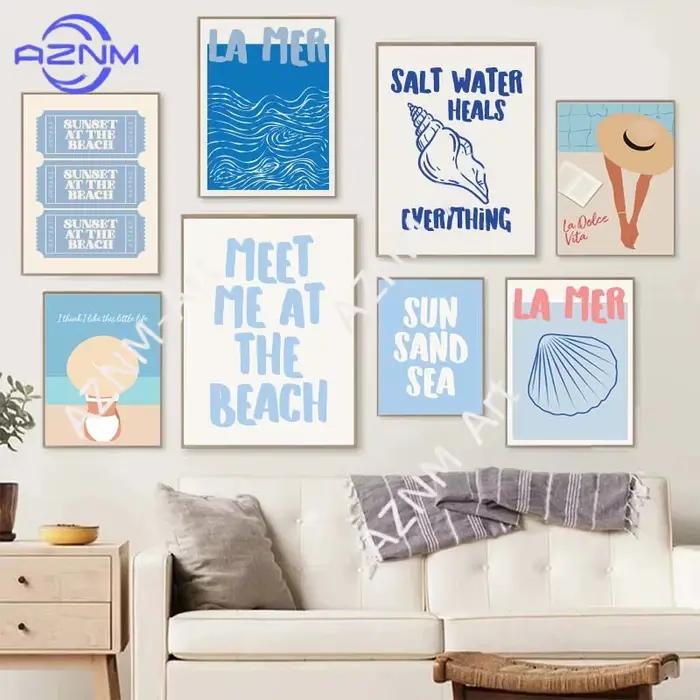 Affiche « Seashells Meet Me At The Beach »