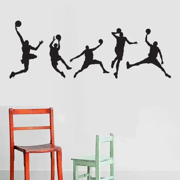 Autocollant mural créatif de basket-ball