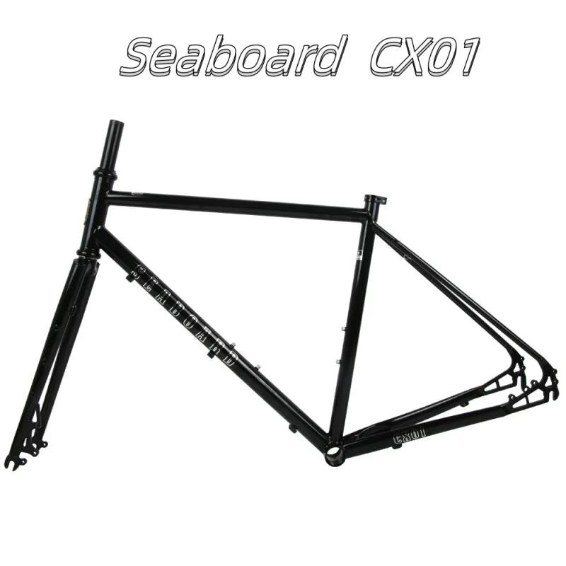 SENICA-Cadre de vélo en acier au chrome molybdène, 700c, 43 / 47 / 50 / 53/56cm, Cx01