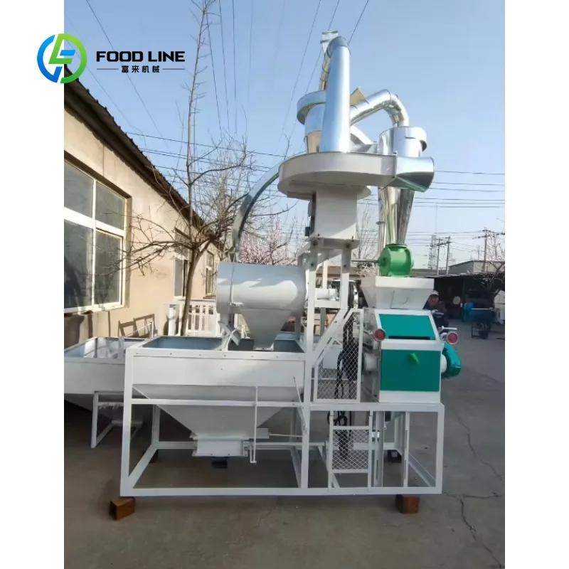 Ligne complète de production de farine de blé par jour, machines de moulage de farine automatiques p
