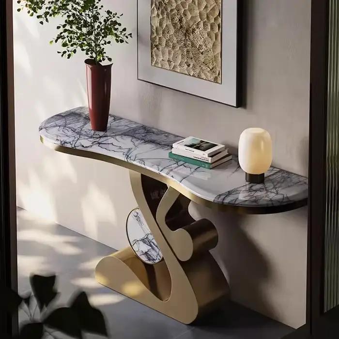 Table de salon d'hôtel Design en métal Vintage Table classique Vintage moderne de luxe Tisch Wohnzim