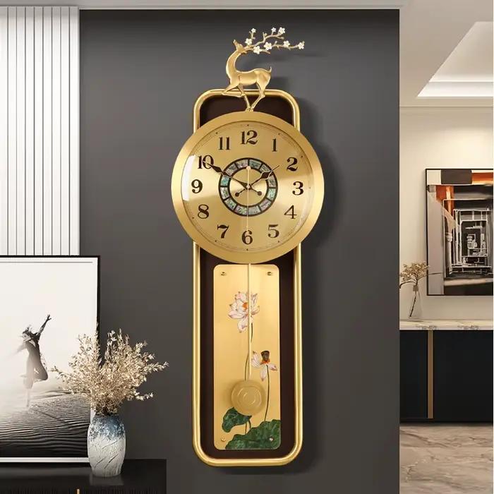 Horloge murale minimaliste Chic Design Simple italie horloge murale De luxe bureau industriel Reloj