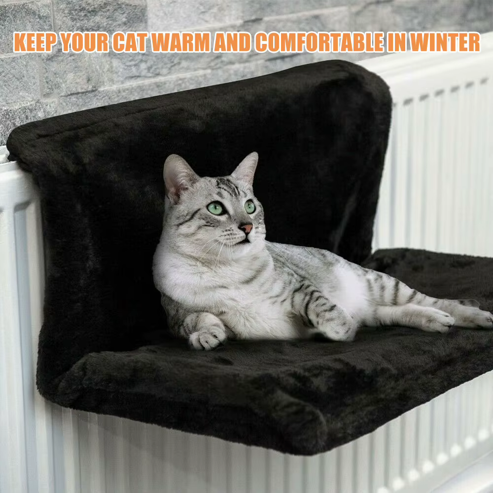 Lit suspendu pour chat, hamac amovible pour chat, lits pour animaux de compagnie, banc de radiateur,