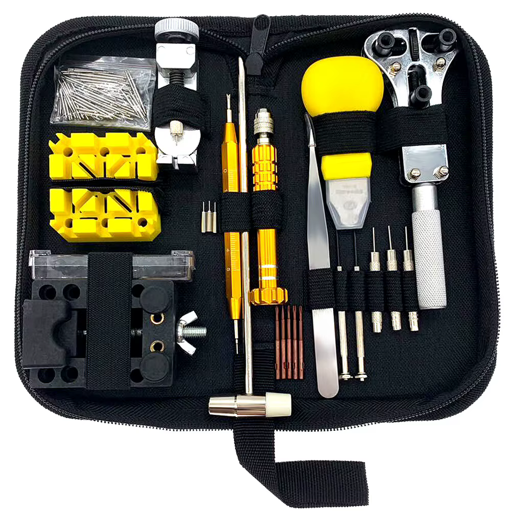 Kit d'outils de réparation de montre, dissolvant de goupilles de liaison, outils de montre professio