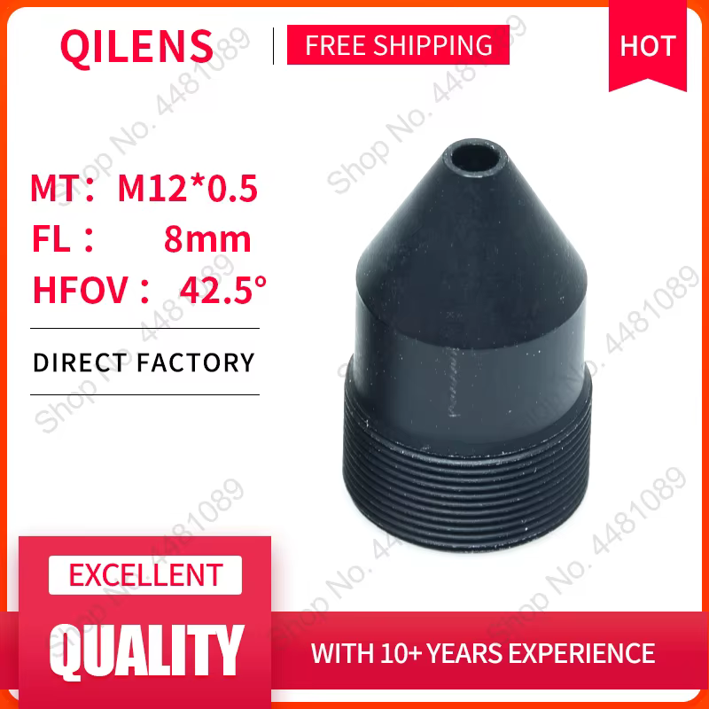 QILENS 3 mégapixels HD 8mm objectif de carte pour caméra de sécurité CCTV caméra IP M12 * 0.5 montag