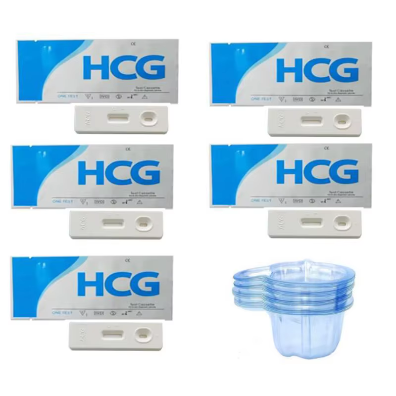 Testeur HCG avec tasse, une étape sur 99%, carte de test de précision, réponse rine, tests de fertil