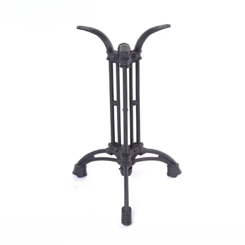 Pieds de table en fonte de fer forgé de style européen, pour café et restaurant occidental, en forme