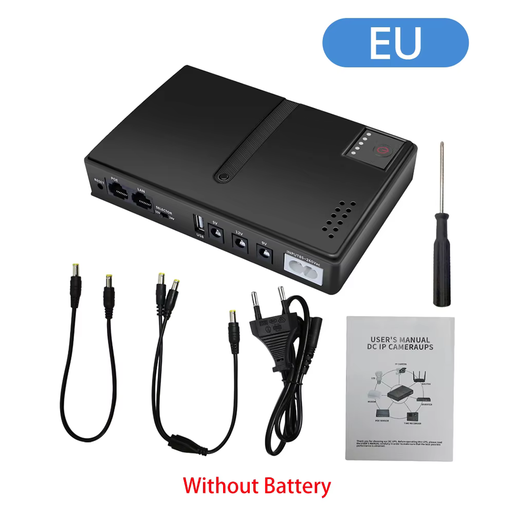 Alimentation électrique sans interruption portable 1018L, DC sans batterie, routeur d'alimentation U