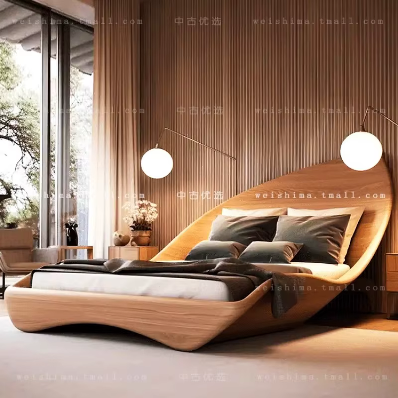 Cadres de lit modernes en bois reine européenne chambre enfants Design lit de luxe filles Cama Intel