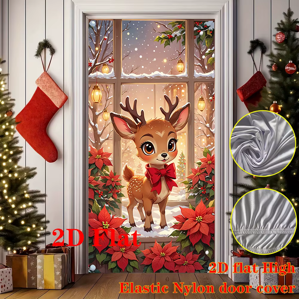 Cadre de porte plat 2D, cadre de porte de Noël - Facile à installer, parfait pour Halloween