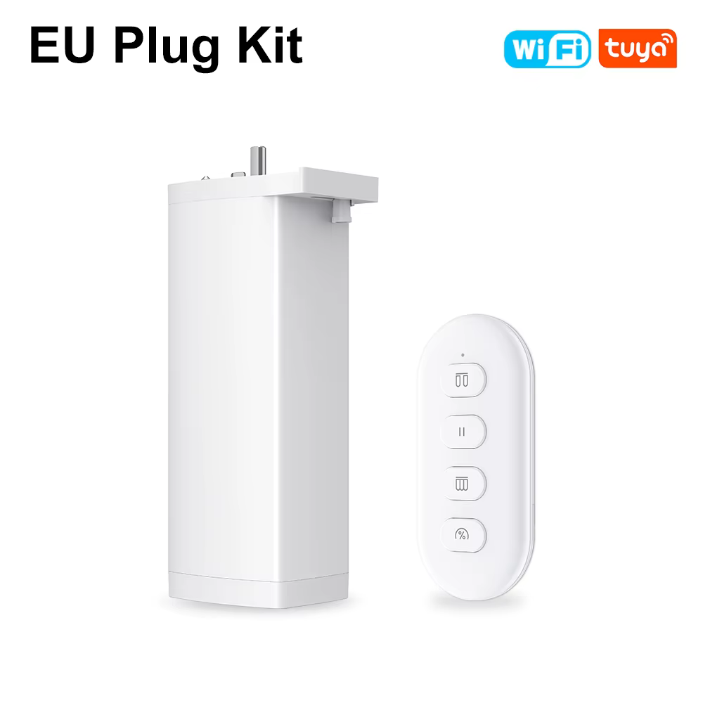 Moteur de rideau électrique intelligent WiFi/Zigbee Smart Life, moteur silencieux de 15 cm avec télé