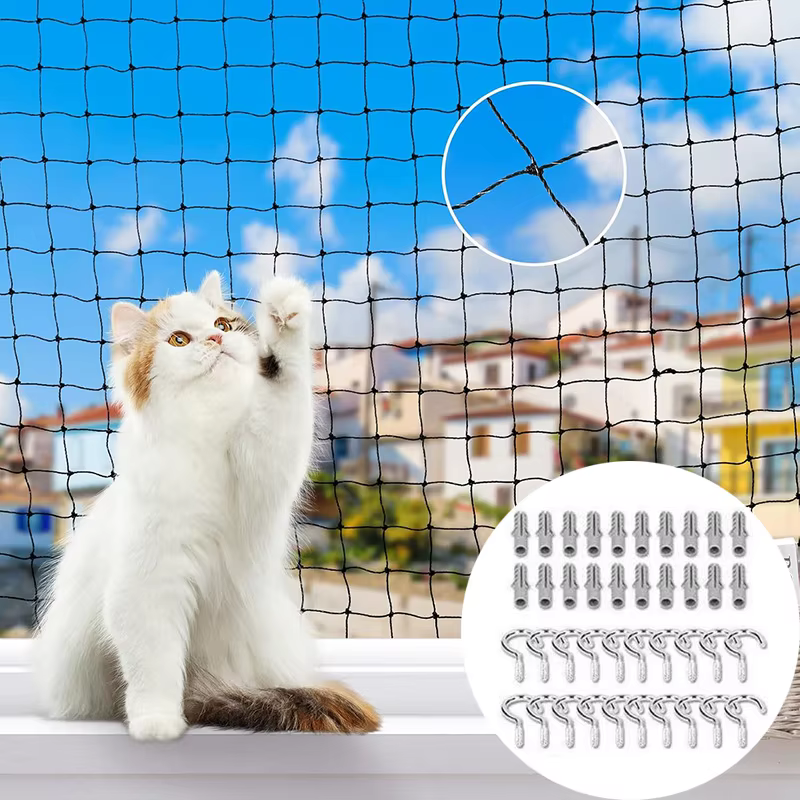 Maille Anti-chute pour animaux de compagnie, clôture de sécurité pour chat, filet de protection pour