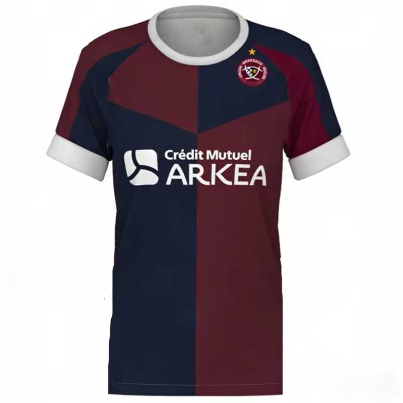 Maillot de rugby France TOP14 2026 Bordeaux-Bègles – Tenue d'entraînement et de match respirante, dé