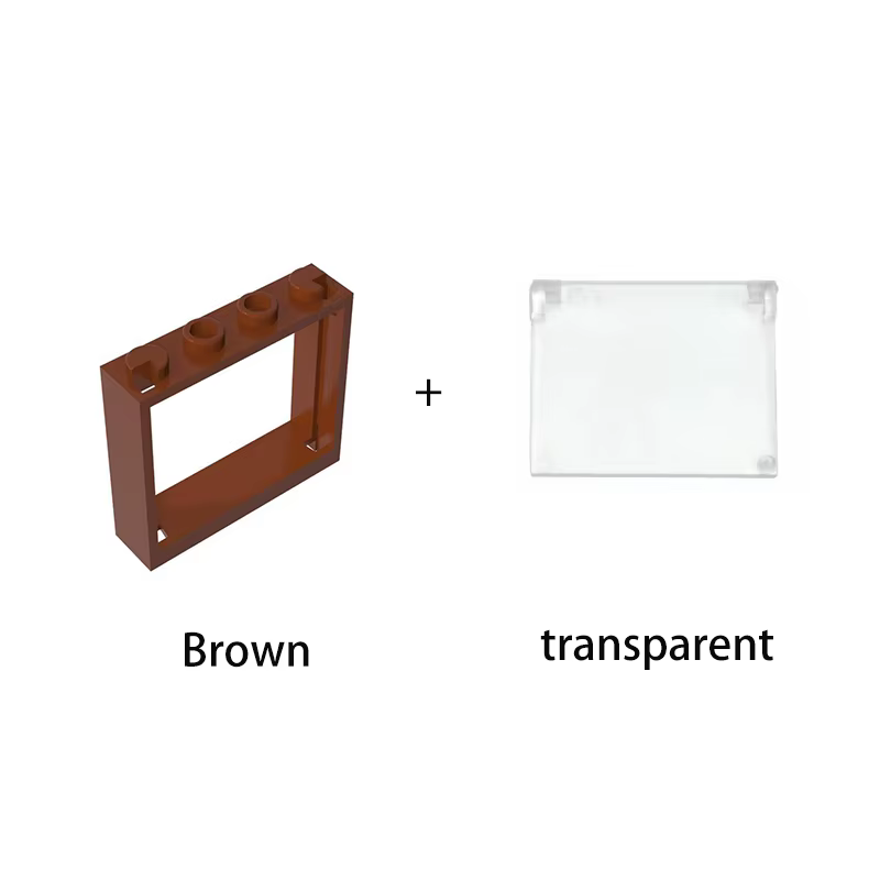 Blocs de construction de cadre de porte et de fenêtre épais, bricolage, 1x4x6, créatifs, compatibles