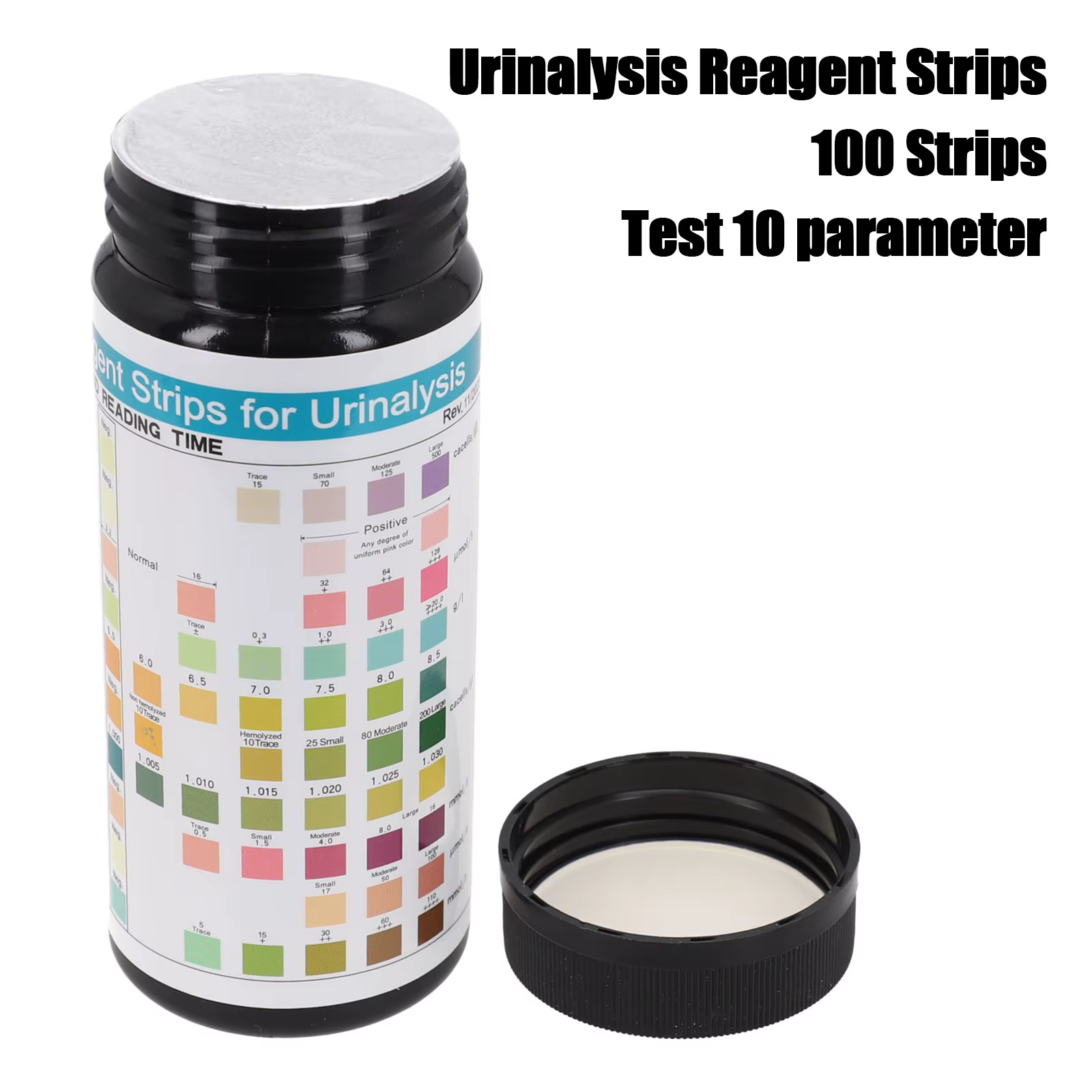 100 bandes URS-10T bandes d'analyse d'urine de réactif 10 paramètres bandelettes de Test d'urine leu