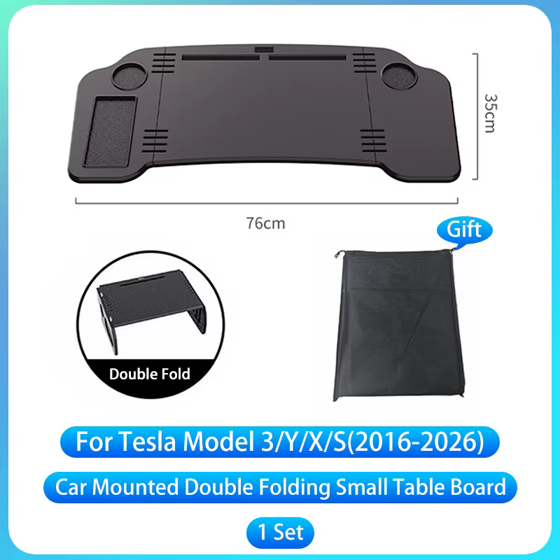 Petite Table multifonctionnelle montée sur voiture pour Tesla modèle 3/Y, bureau d'ordinateur, Table