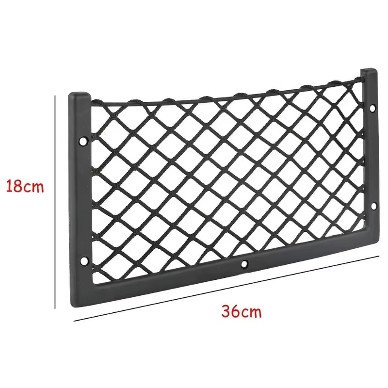 Filet de rangement pour cadre de voiture 36x18CM, sac en filet de rangement pour voiture, support de