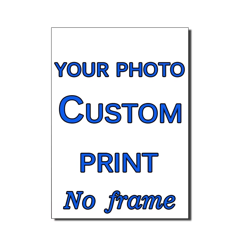 Impression personnalisée de votre Photo, affiche de peinture sur toile avec cadre en bois, imprimés 