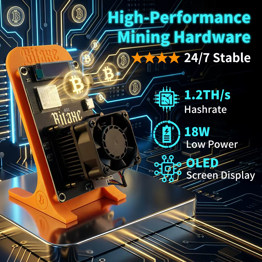 STARMINER Nouveau Modèle Intelligent 2026 Bitaxe Gamma 601 Solo Miner 1.2Th/s 18W 12V avec Puce ASIC