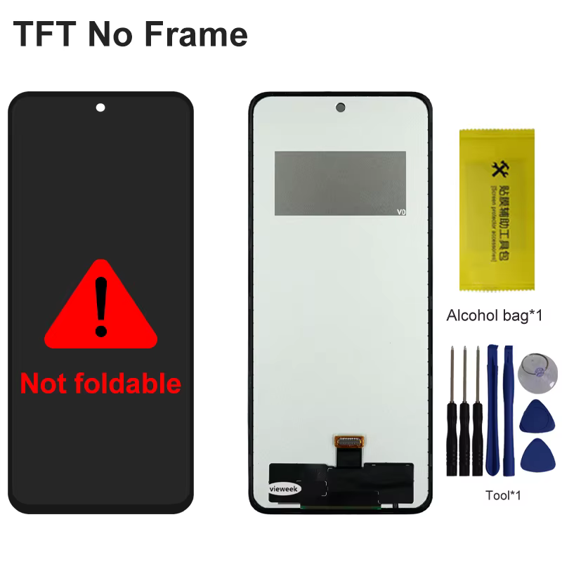 Écran LCD TFT de qualité pour Samsung Z Flip 3 F711B, écran tactile avec cadre, assemblage de numéri
